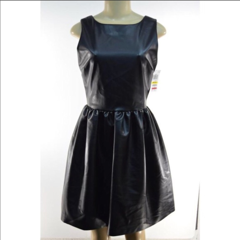 “Leather” mini dress - Picture 1 of 3